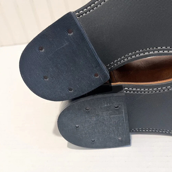 Old West Square Toe Contrast Stitched Leather Western Pull On Cowboy Boots 7 - Picture 14 of 14